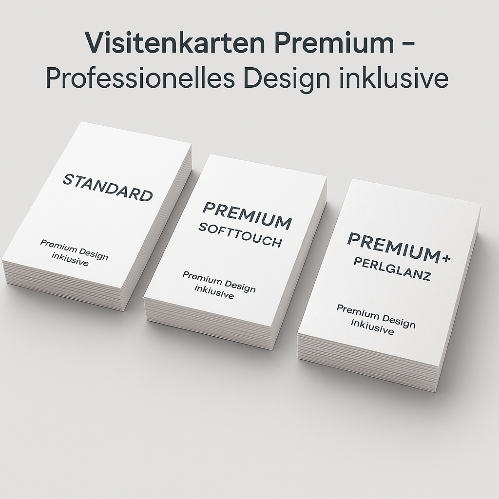 Visitenkarten Premium (85 x 55 mm Querformat)