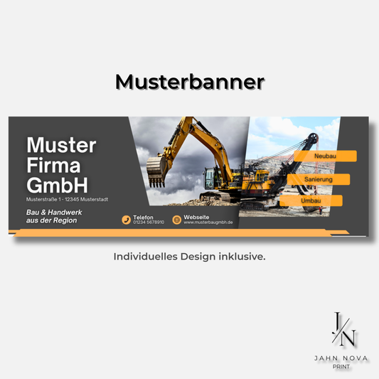 Bauzaunbanner Premium – Hochwertige Außenwerbung mit starkem Druck