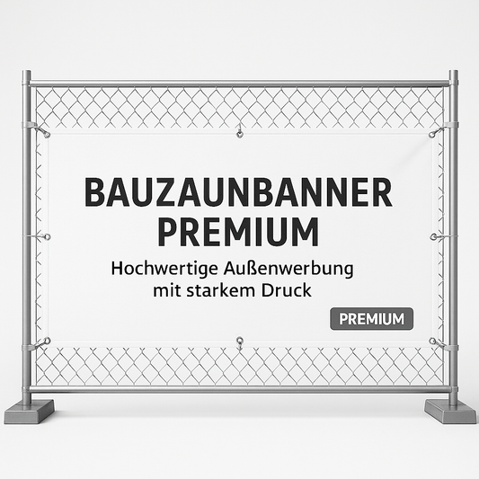 Bauzaunbanner Premium – Hochwertige Außenwerbung mit starkem Druck